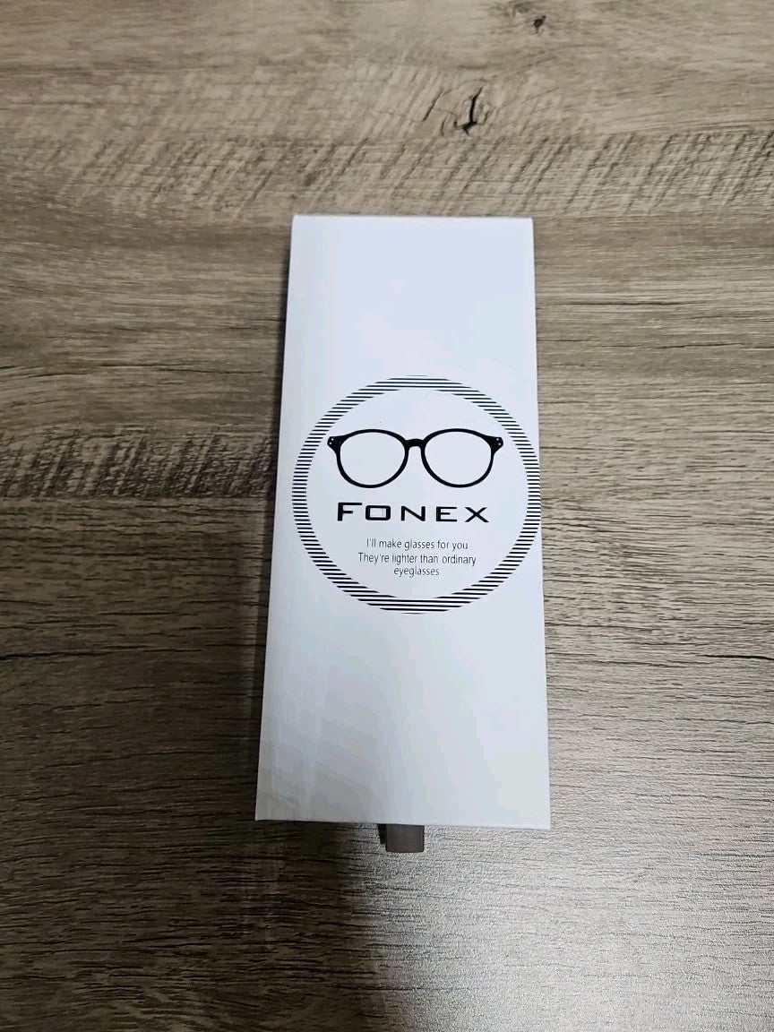 Unisex Round Titanium Eyeglasses Frame Black/ Yellow 39/27/150 Fonex
