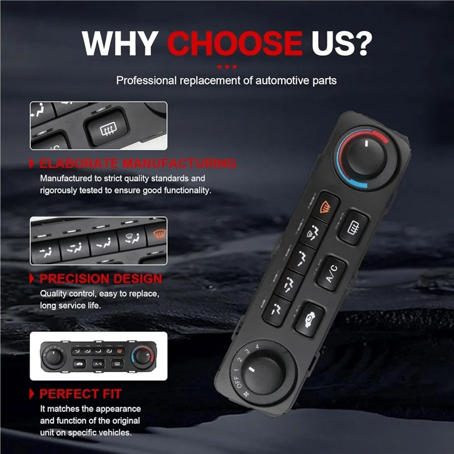 79600-S84-A21ZA A/C Heater Climate Control Module for Honda Accord 2001 2002