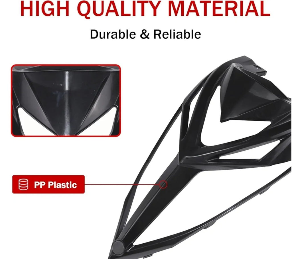 Front Fascia Radiator Cover Hood for Yamaha Raptor 700, Plastic Front Panel