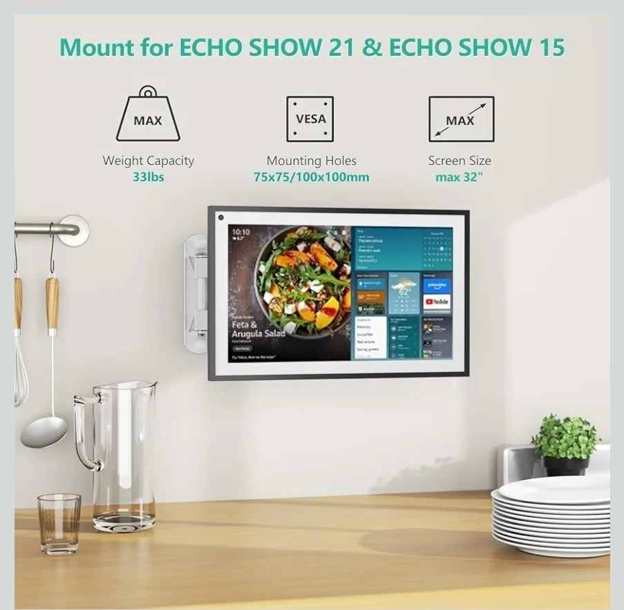 Wall Mount for Show 21, Show 15, Adjustable Wall Mounting Bracket With Heavy Dut