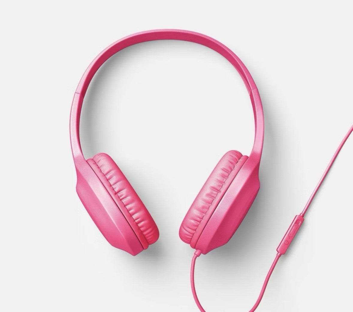 Heyday Wired Headphones - NEON PINK - New In Box Sealed 3.5mm Aux Plug