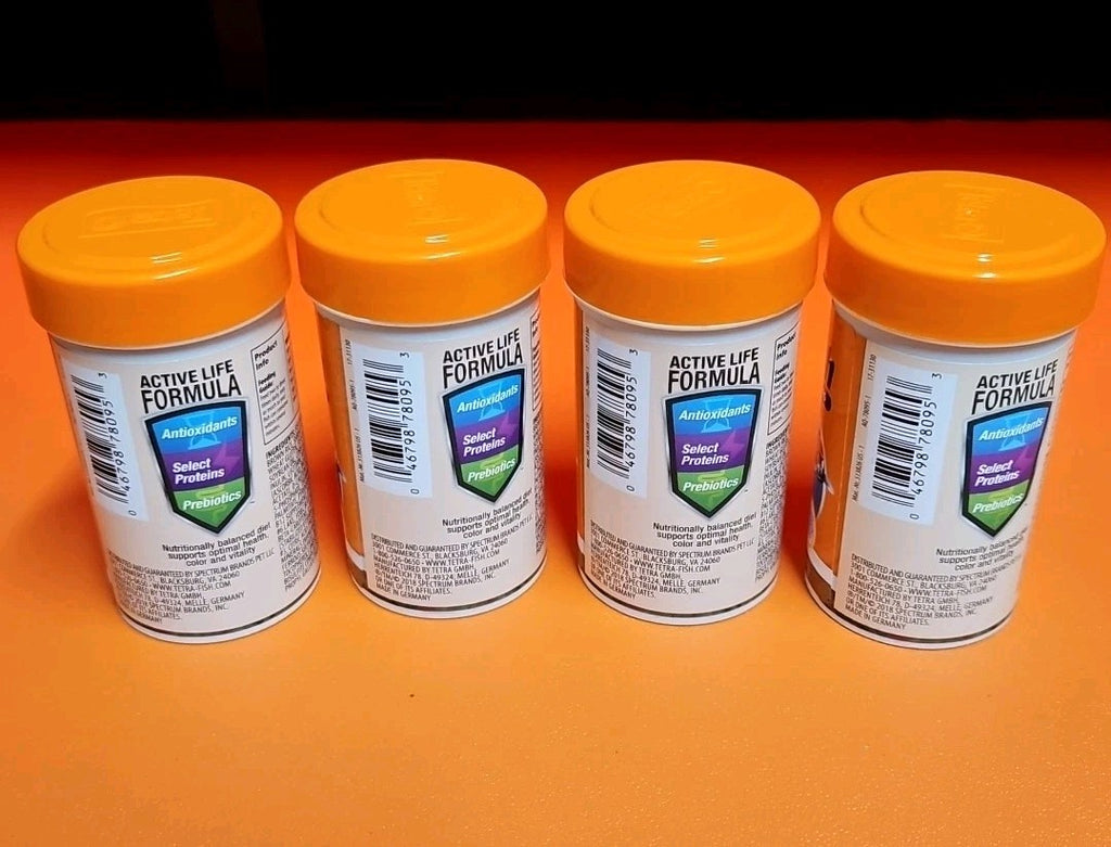 4 Tetra Goldfish Flake, Nutritionally Balanced Diet For Aquarium Fish, Vitamin C