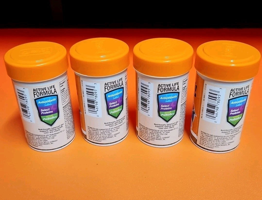 4 Tetra Goldfish Flake, Nutritionally Balanced Diet For Aquarium Fish, Vitamin C