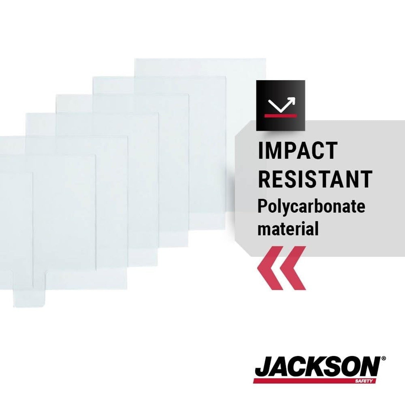 Jackson Safety SureWerx 22606 5x2 Clear Lens Kit for Nexgen ADF 3-in-1 Helmet