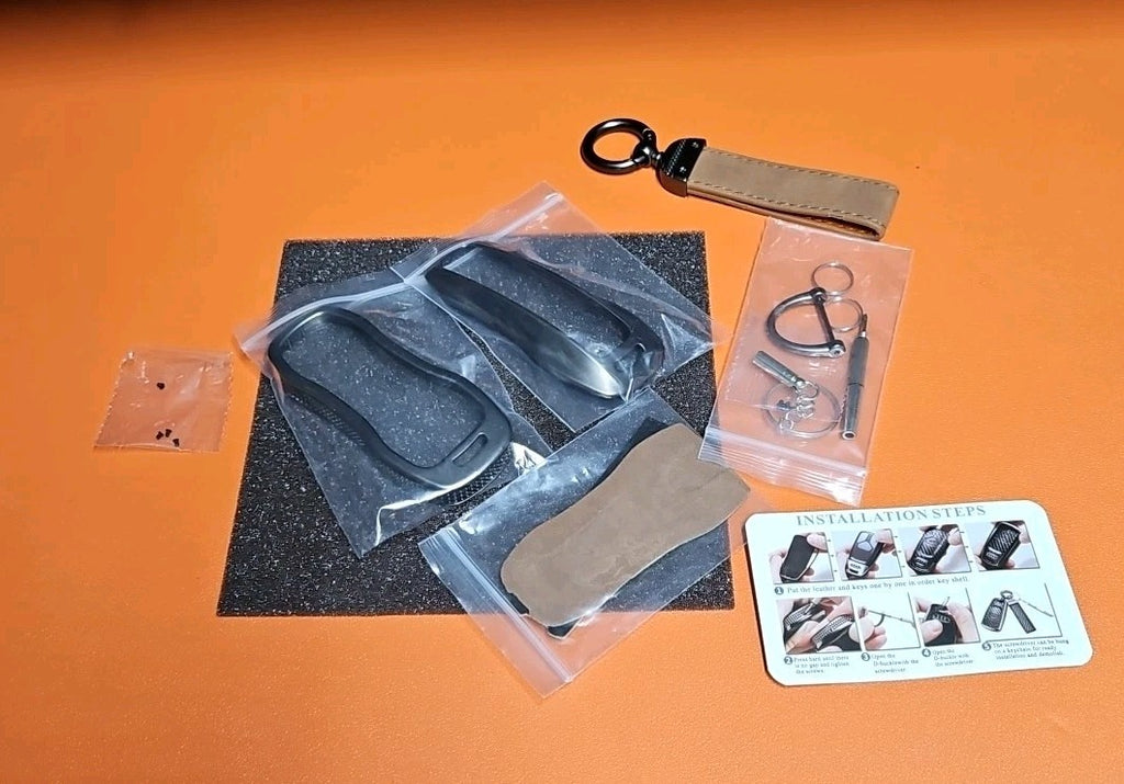 Compatible with Porsche Key Fob Cover with Keychain Leather For Panamera 911 Tay