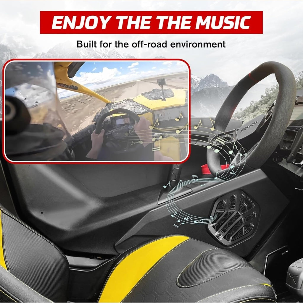 6.5" Lower Door Speaker Pods for 2024-2025 Can-Am Maverick R, Front Speaker