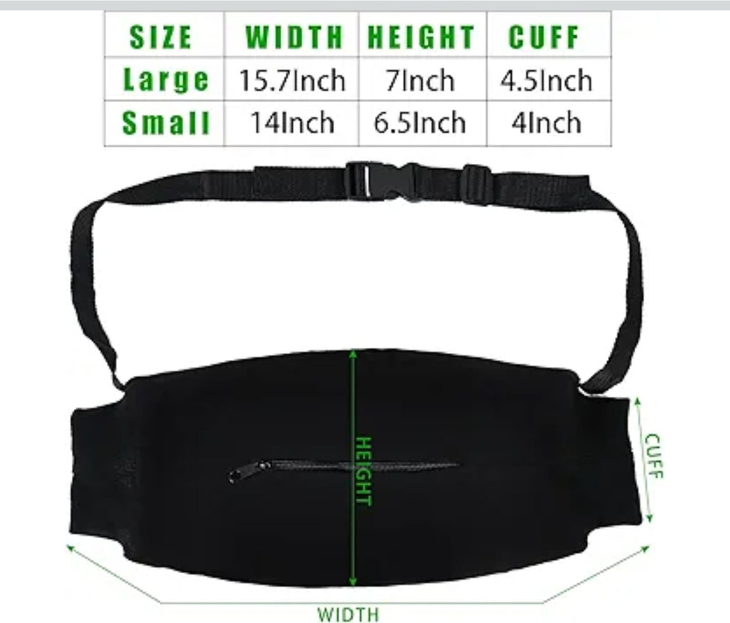 Football HAND WARMER Nylon FLEECE LINED POUCH Soccer Hockey Hunting ADULT Large