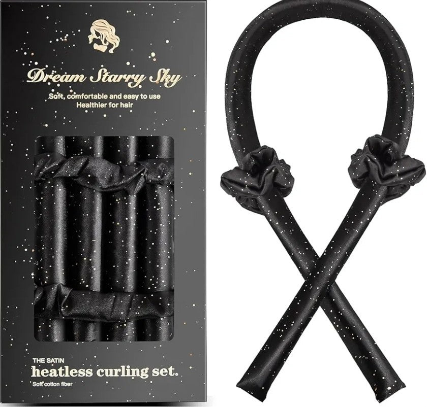 Satin Heatless Curling Set - Hair Rollers for Curls Heatless Hair Curlers & Hot