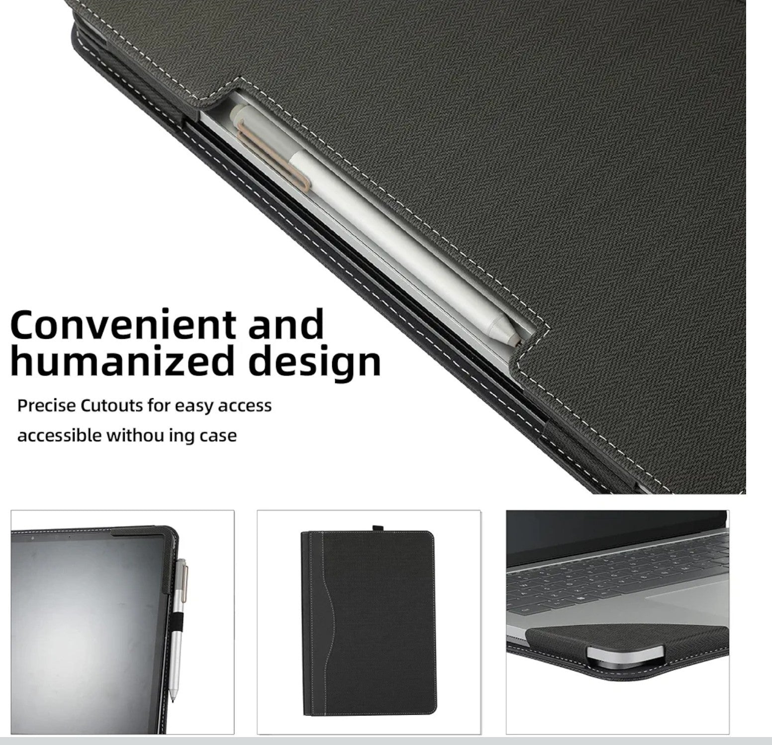 For Microsoft Surface Laptop Studio 2/1 Luxury PU Leather Protective Case Cover