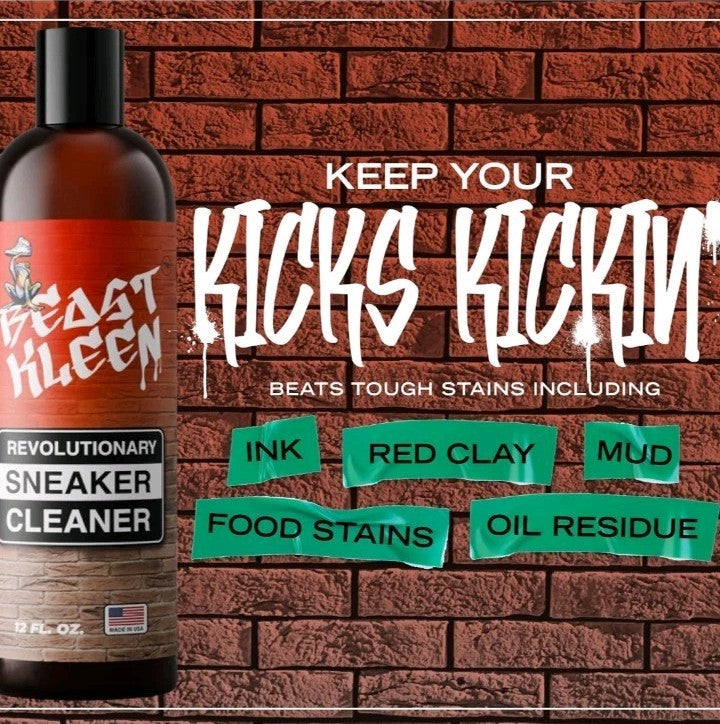 Beast Kleen Revolutionary Sneaker Cleaner Large 12oz bottle