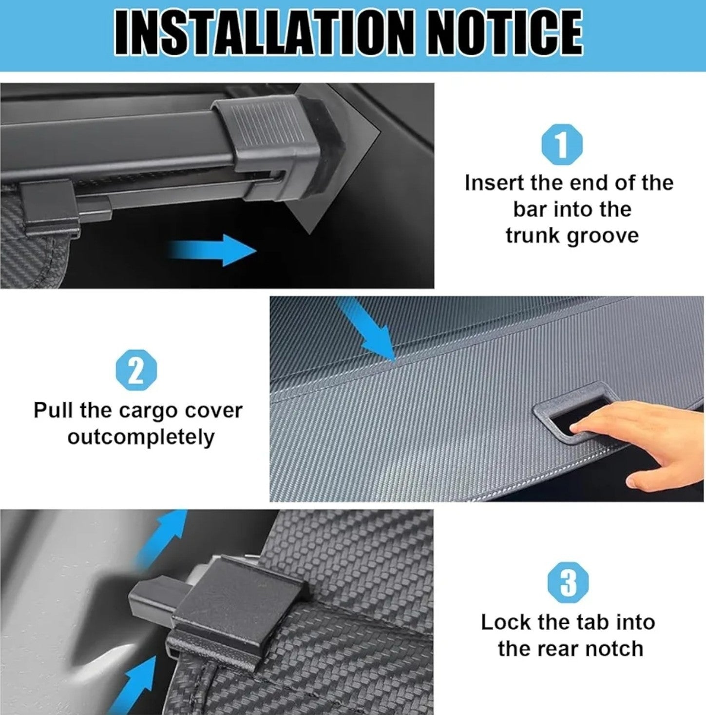 For 2026 Hyundai Palisade Leather Style Retractable Rear Trunk Cargo Cover Shade
