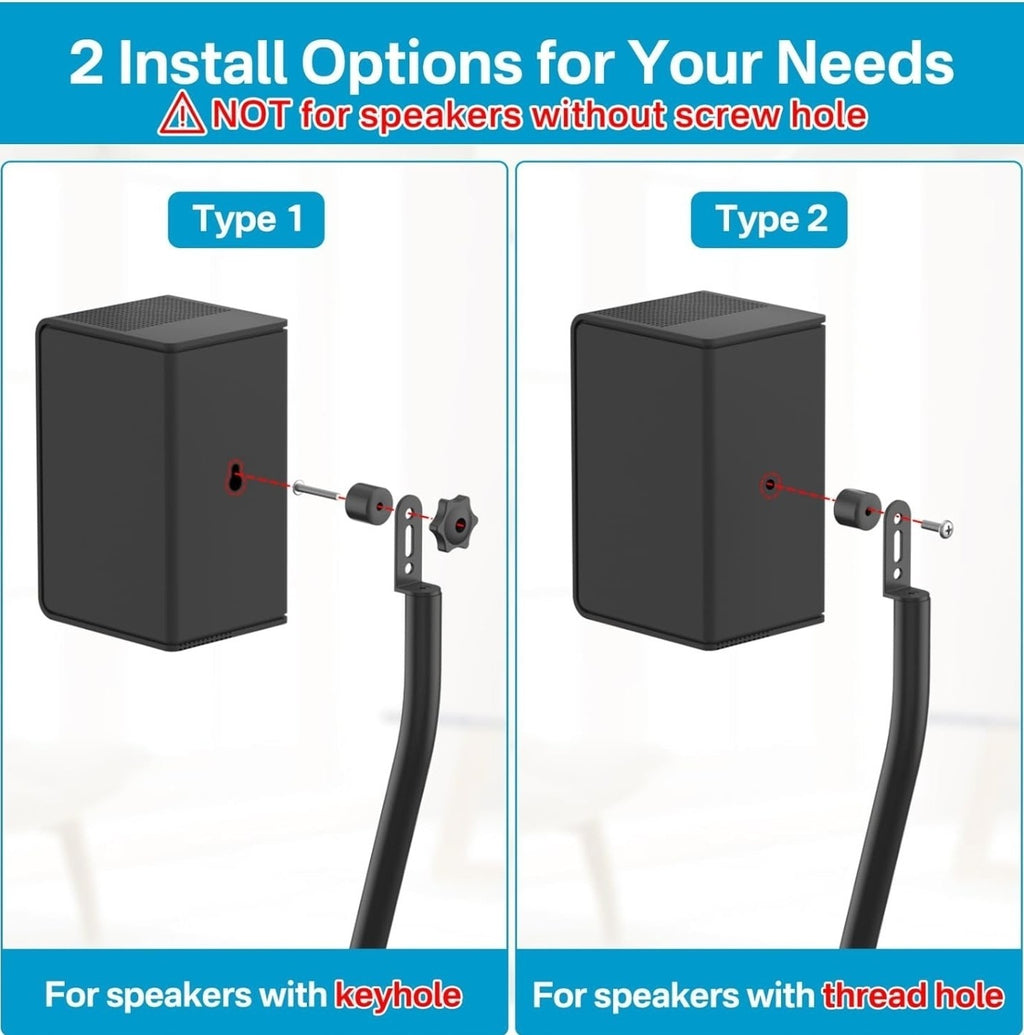 Speaker Stands Pair for Samsung HW-Q990C HW-Q990D Rear Speaker Stand with Wall M