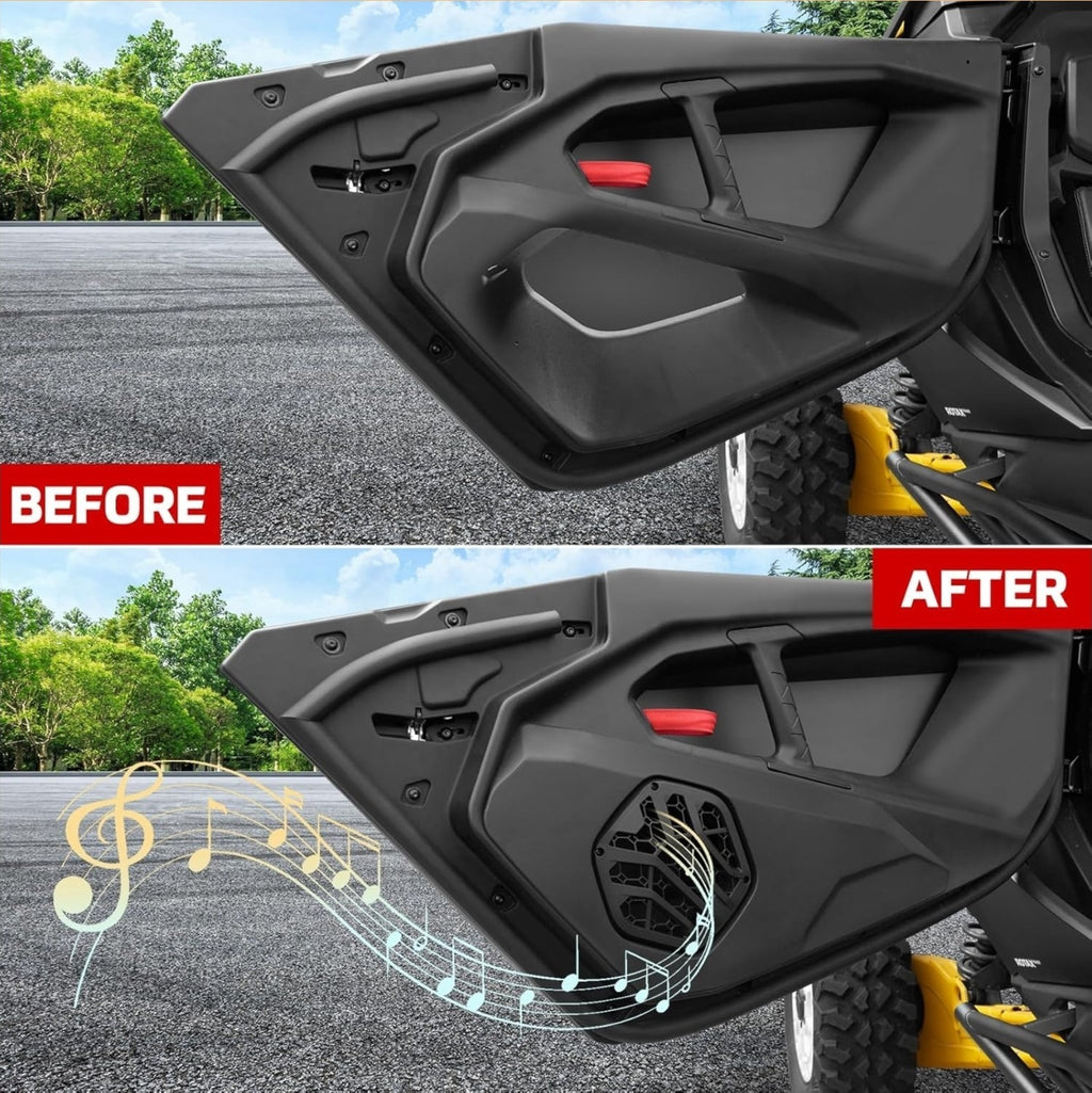 6.5" Lower Door Speaker Pods for 2024-2025 Can-Am Maverick R, Front Speaker