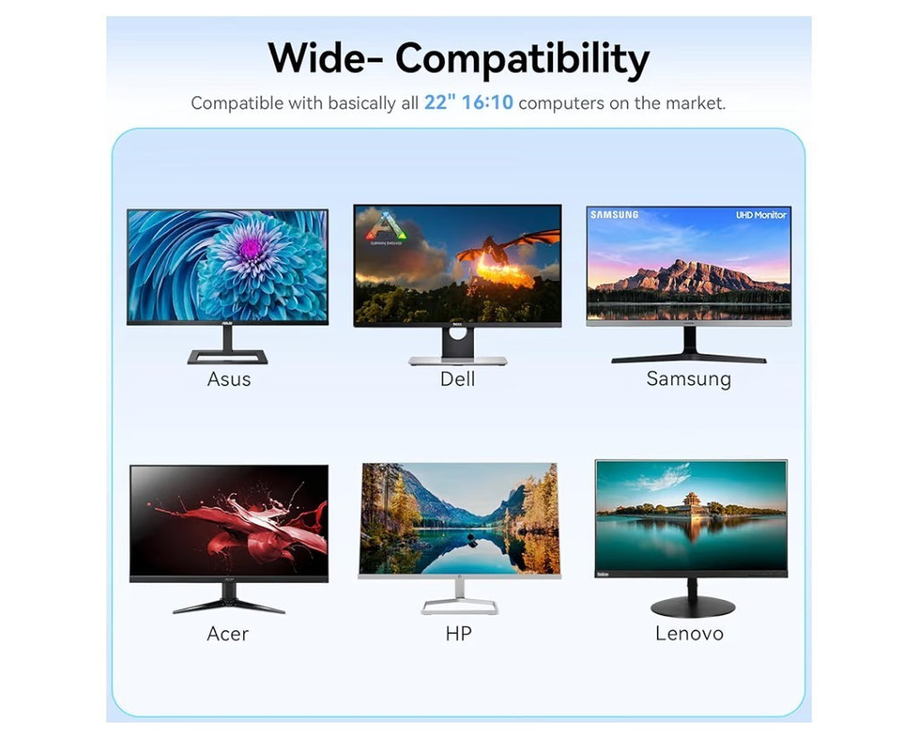 [2-Pack] 22" 16:10 Monitor Screen Protector Anti-Blue Light for Lenovo Asus HP..