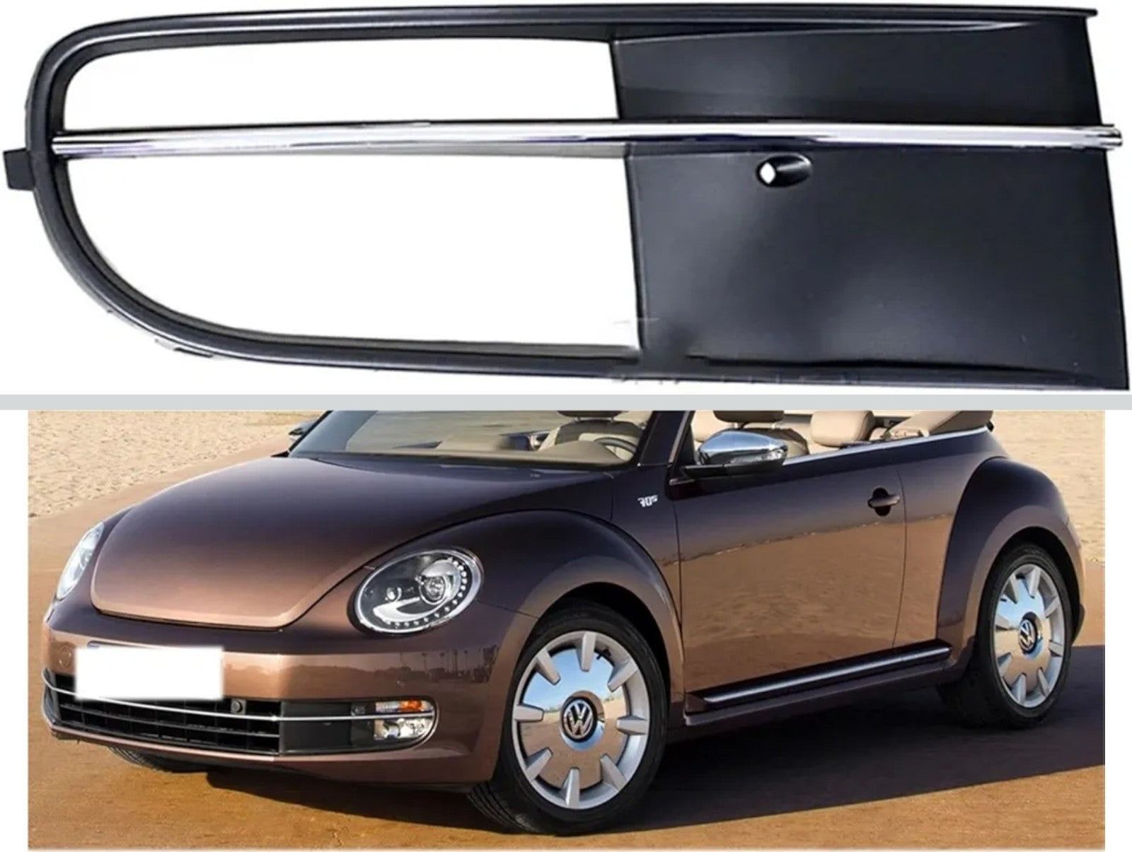 For Volkswagen Beetle 2012-2016 Fog Light Cover Front Passenger Right VW1038128