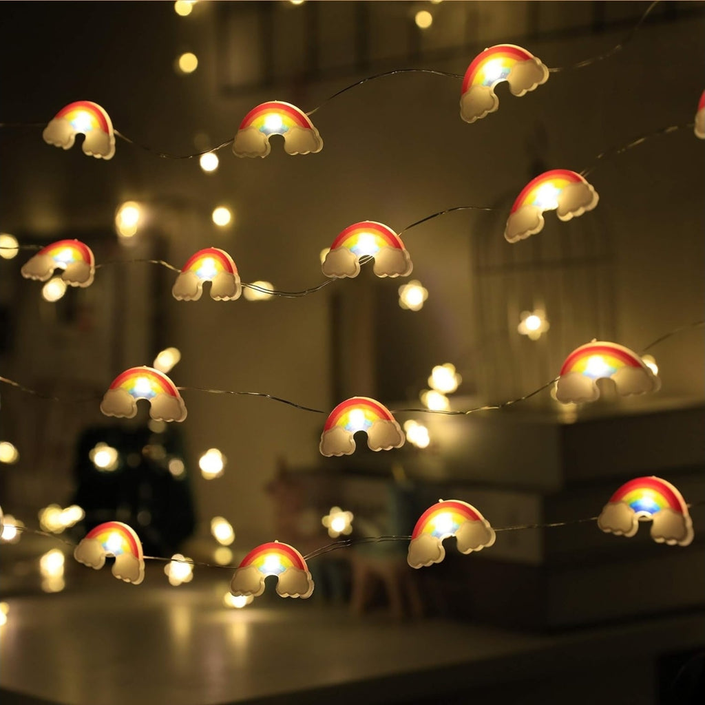 Rainbow String Lights 40 LED Decorative Light Indoor & Outdoor USB or Battery