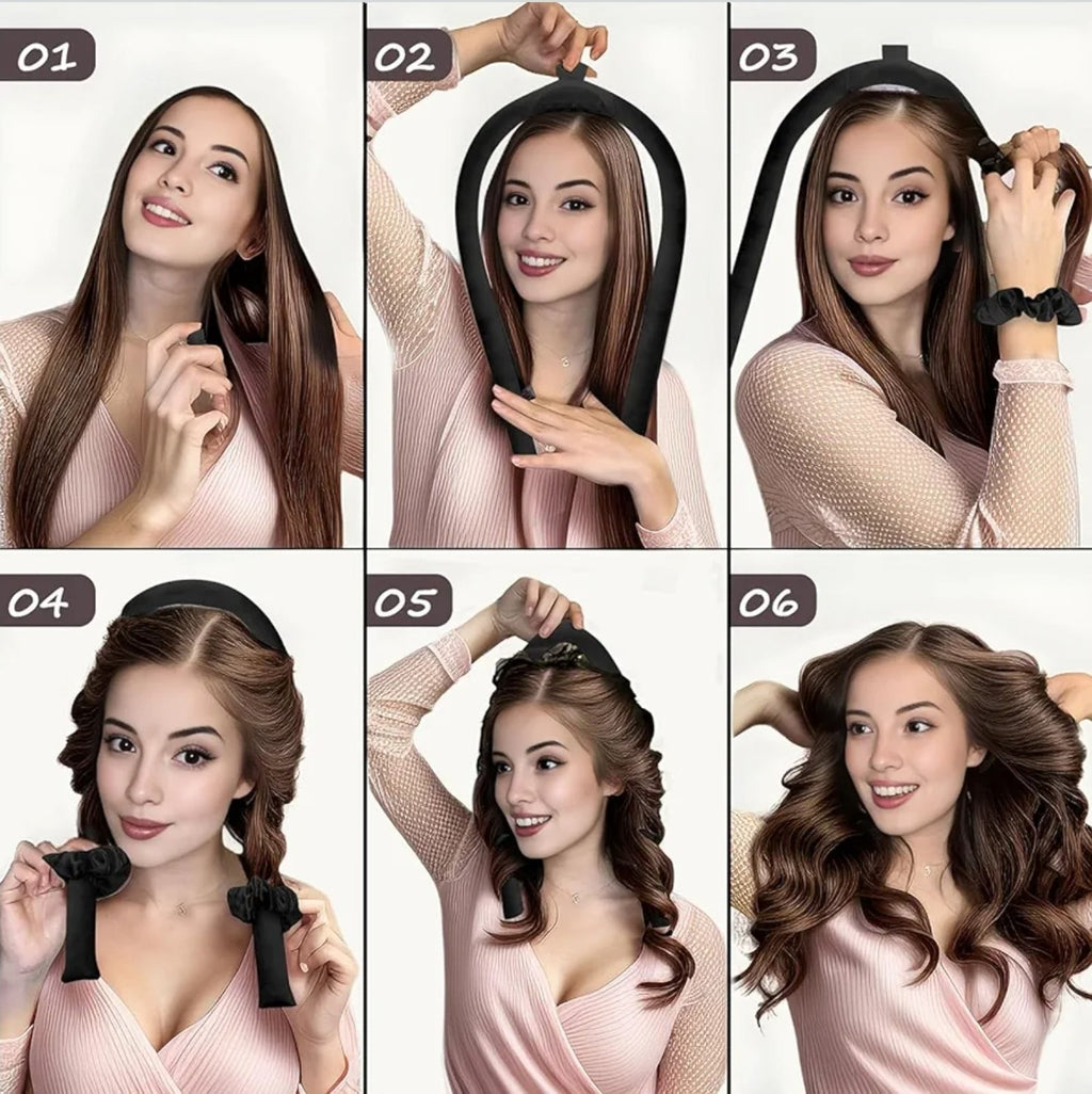 Satin Heatless Curling Set - Hair Rollers for Curls Heatless Hair Curlers & Hot