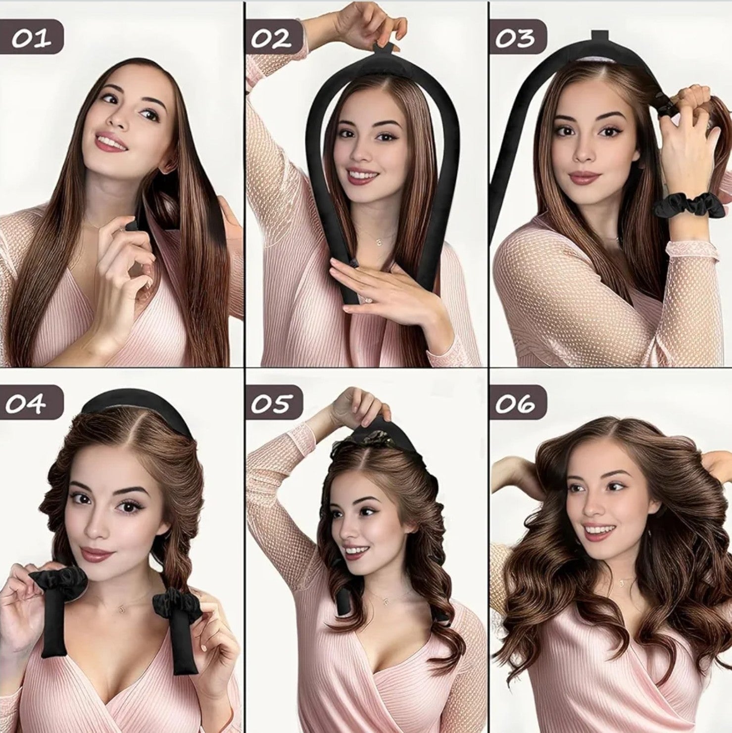 Satin Heatless Curling Set - Hair Rollers for Curls Heatless Hair Curlers & Hot
