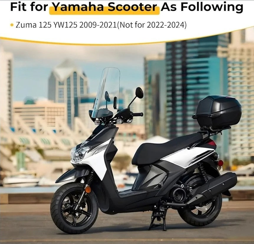 Scooter Windshield Windscreen w/ Hardware For Yamaha Zuma 125 YW125 2009 - 2021