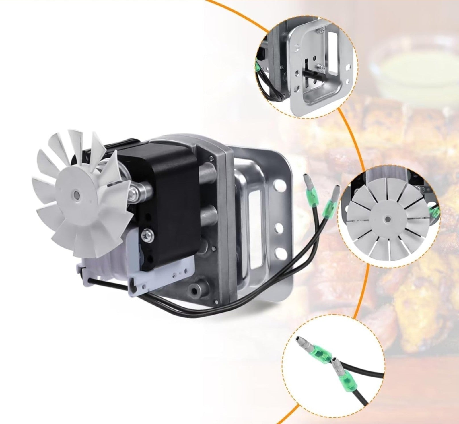 110V Auger Feed Motor Replacement Parts for Green Mountain Daniel Boone Jim Bowi