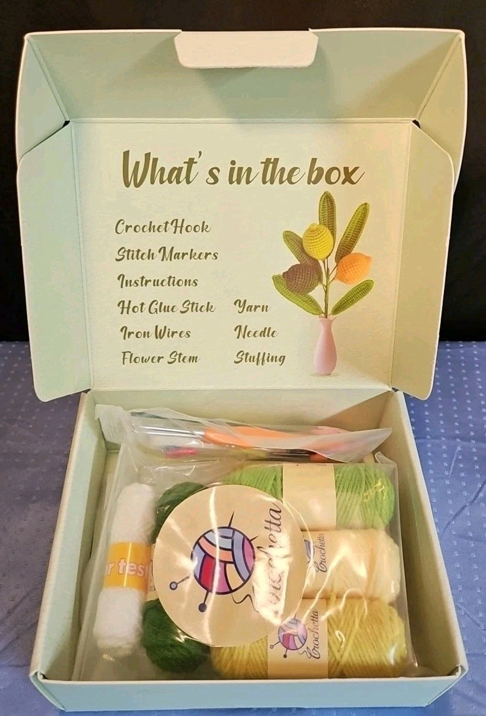 Crochetta Crochet Kit Lemon Corn Craft DIY Set Arts & Crafts Project