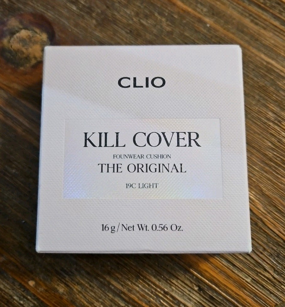 CLIO Kill Cover Cushion 19C Light Matte Long Wear Korean Foundation Compact New