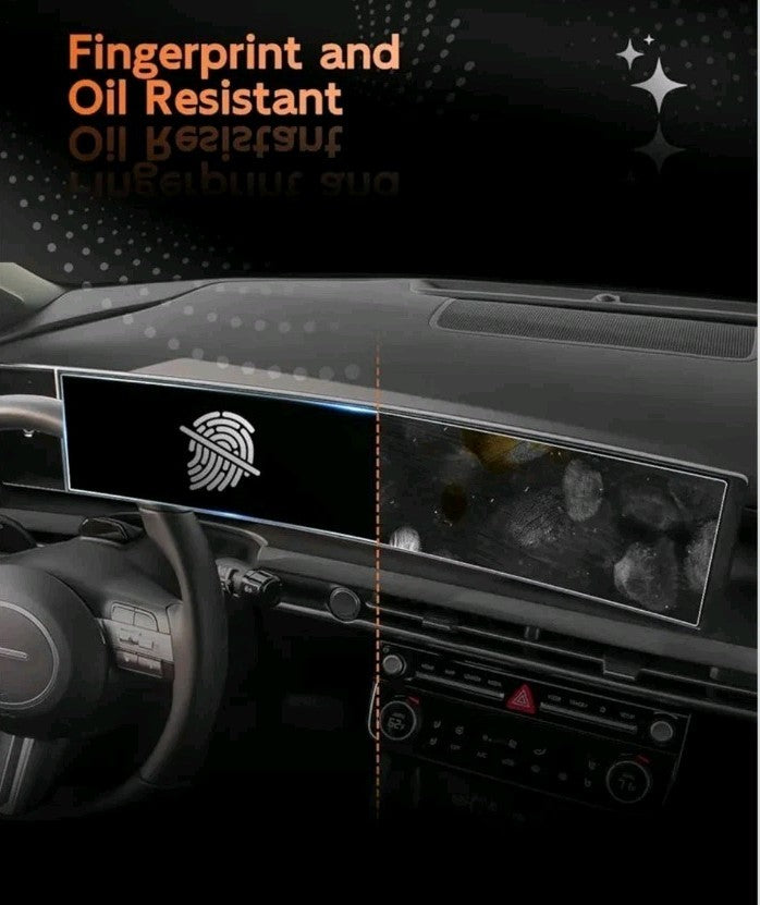 2025 2026 Hyundai Santa Cruz Screen Protector - 12.3 Inch All-in-One 9H HD Tempe