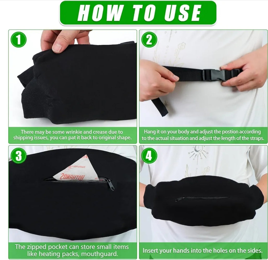 Football HAND WARMER Nylon FLEECE LINED POUCH Soccer Hockey Hunting ADULT Large