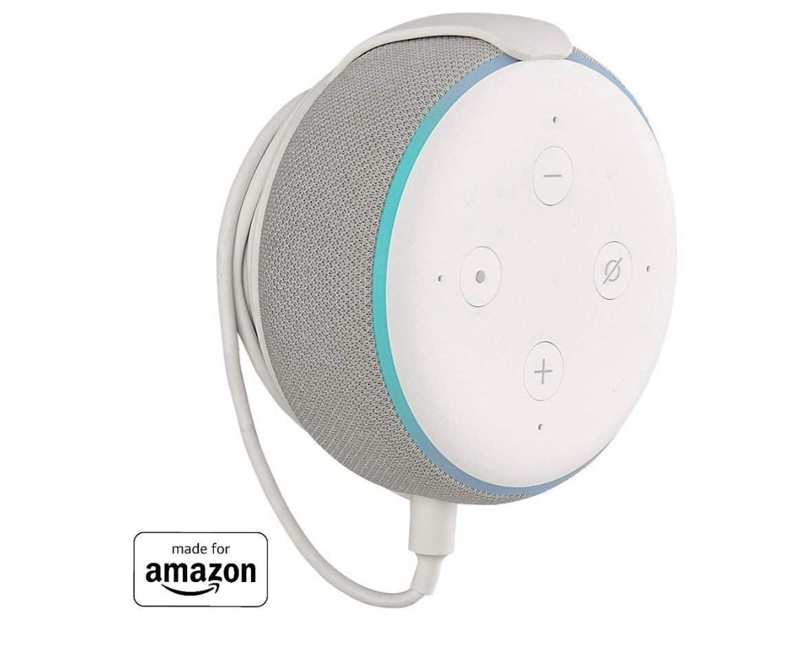 2 Pack Echogear Echo Dot (3rd Generation) Wall Mount - White Model EGMA-EDM1-W2