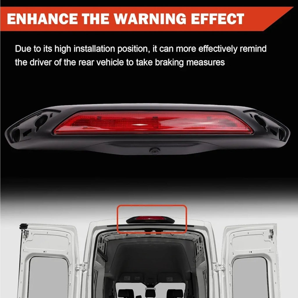 Third Brake Light With Camera Compatible with Ford Transit 150 250 350 2020-2025