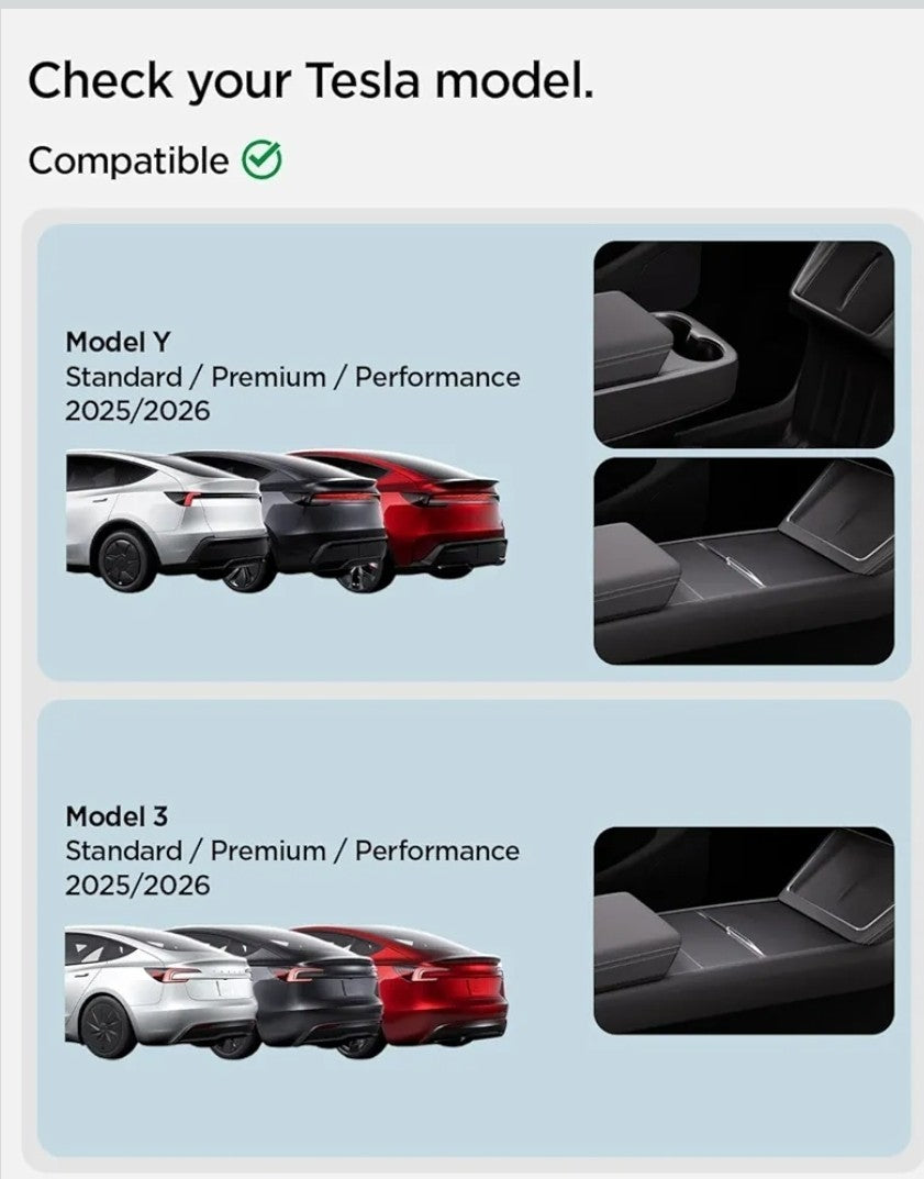 One-Tap Hidden Storage Box Designed for New Tesla Model Y 2025/2026 Refresh (Jun