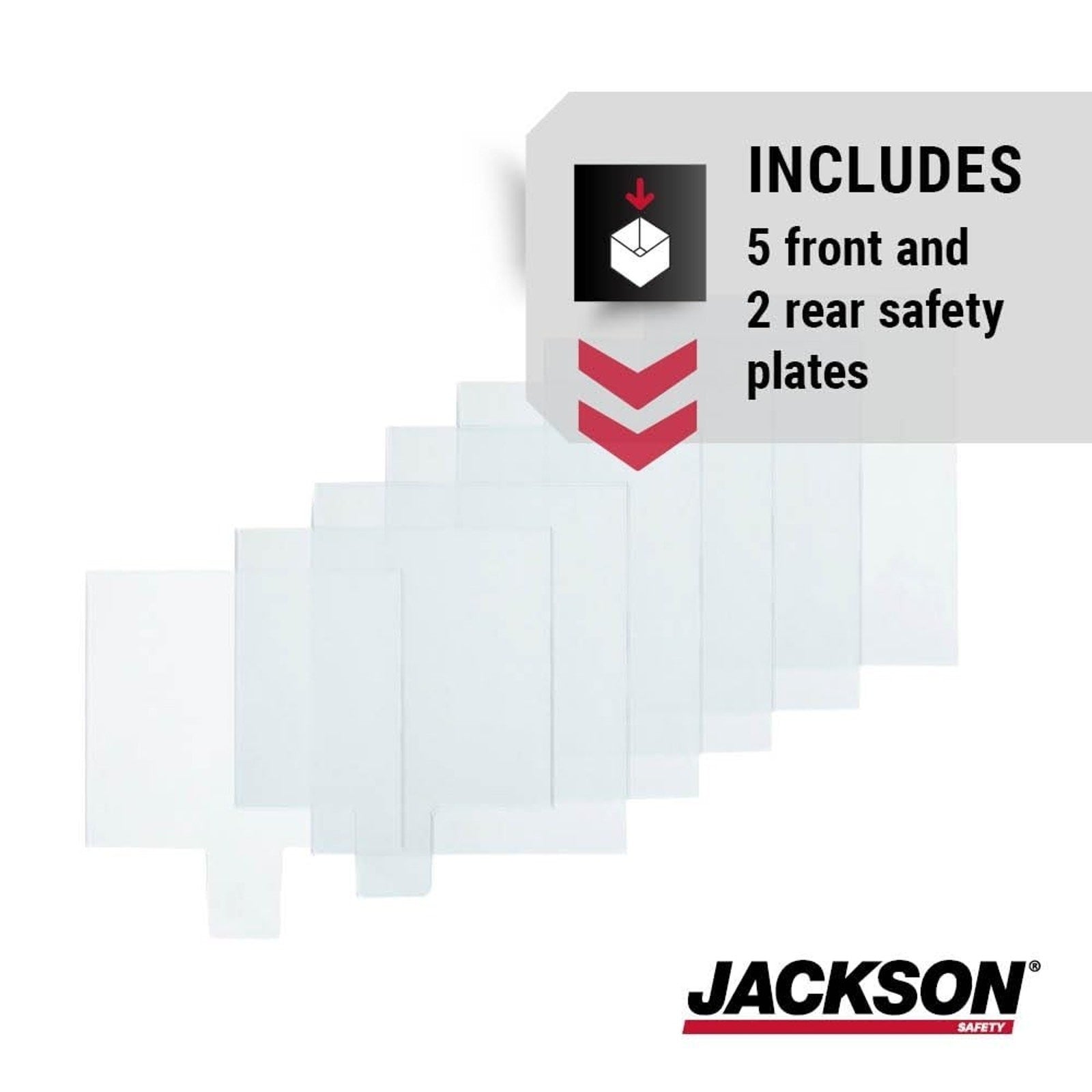 Jackson Safety SureWerx 22606 5x2 Clear Lens Kit for Nexgen ADF 3-in-1 Helmet