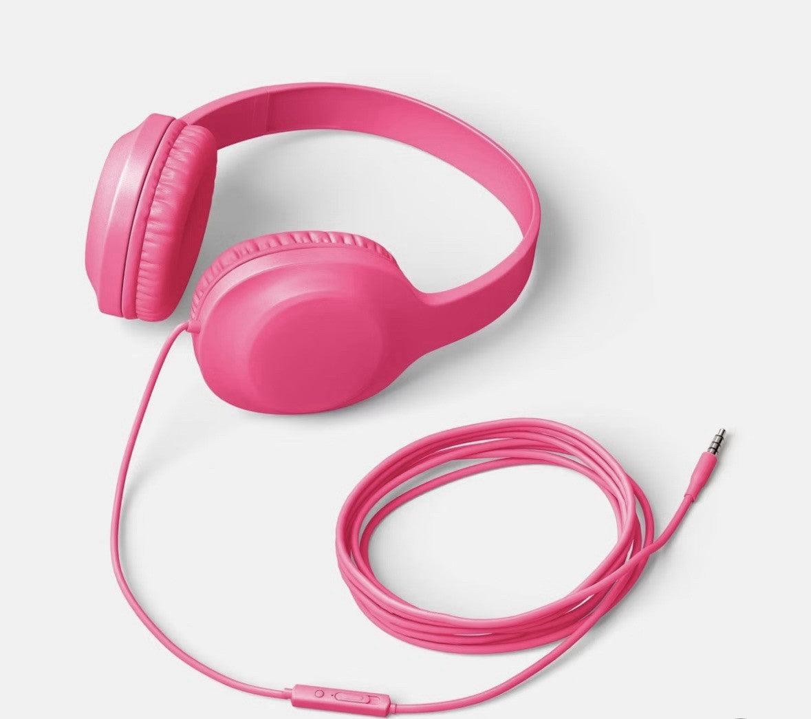 Heyday Wired Headphones - NEON PINK - New In Box Sealed 3.5mm Aux Plug