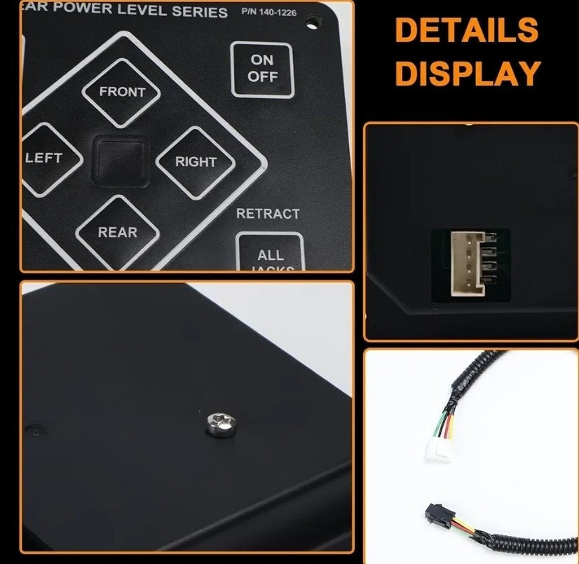 368991 RV Leveling Touch Control Panel with Harness Adapter Fit for Lippert Kwi