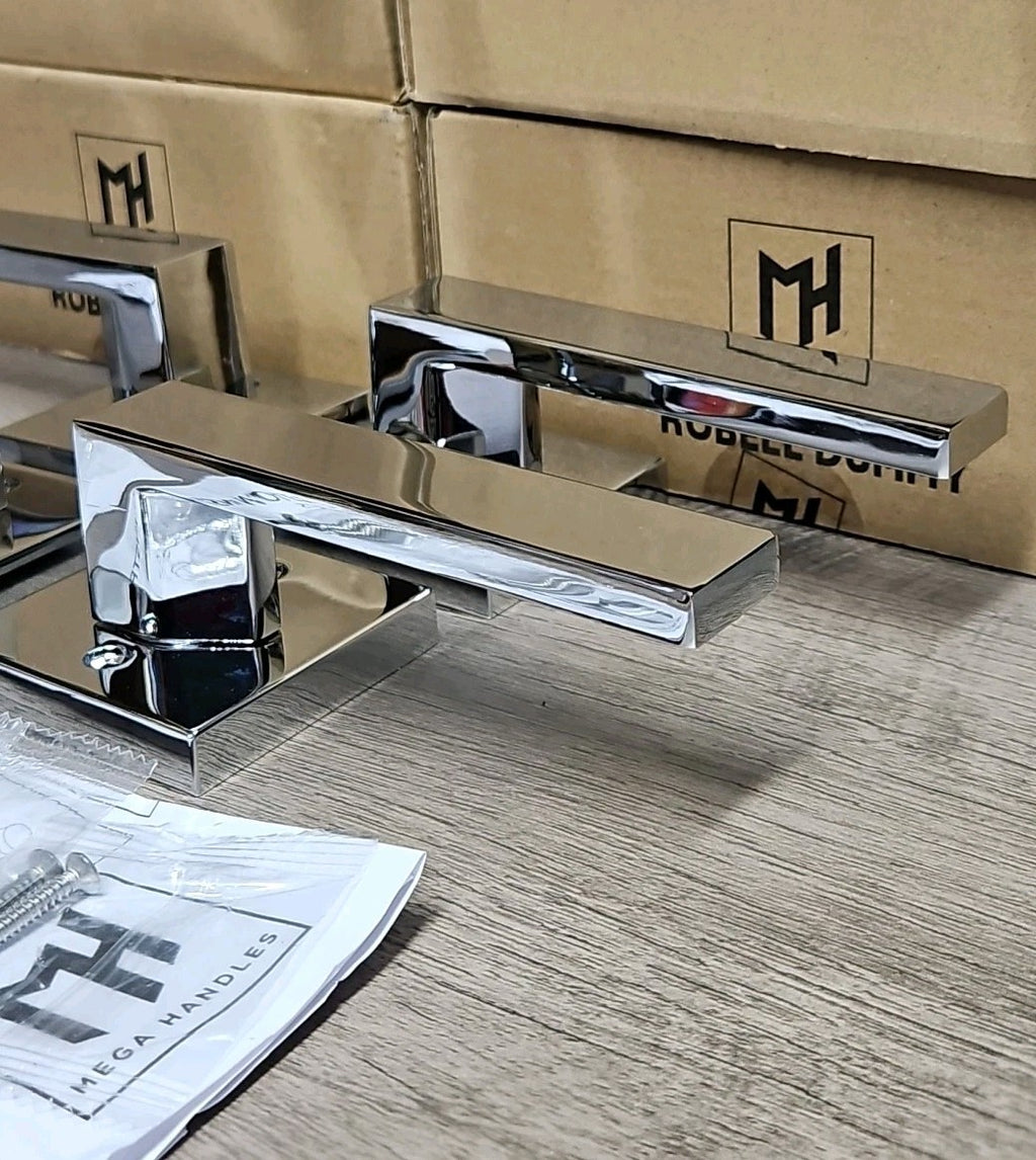 Mega Handles Pack of 8 Door Lever Dummy Lever Door Handle for Closets French NOB