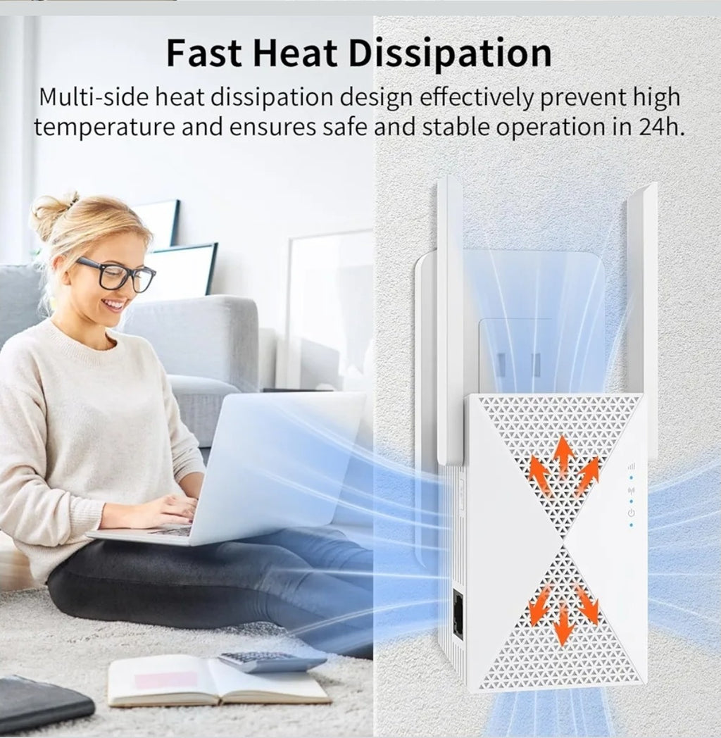 2025 Fastest WiFi Extender Signal Booster - Coverage Up to 9999 sq. ft