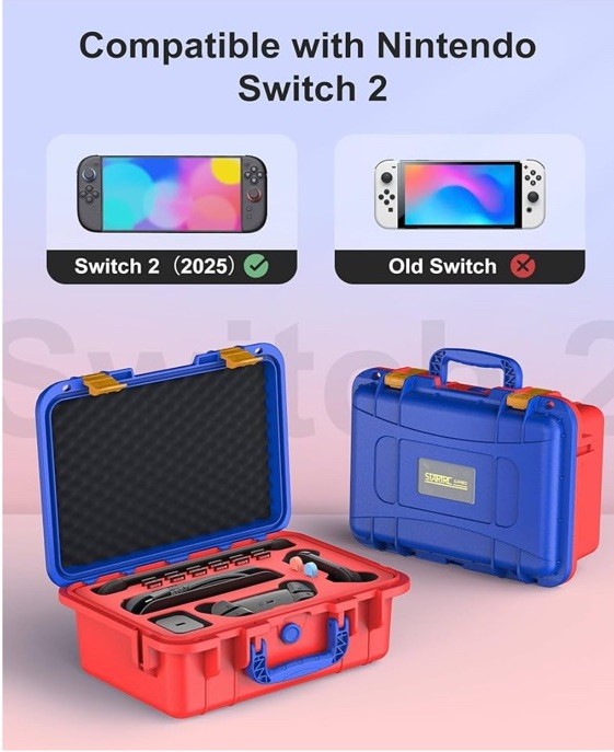Carrying Case Soft Lining Hard Travel for Nintendo Switch OLED Console Controlle