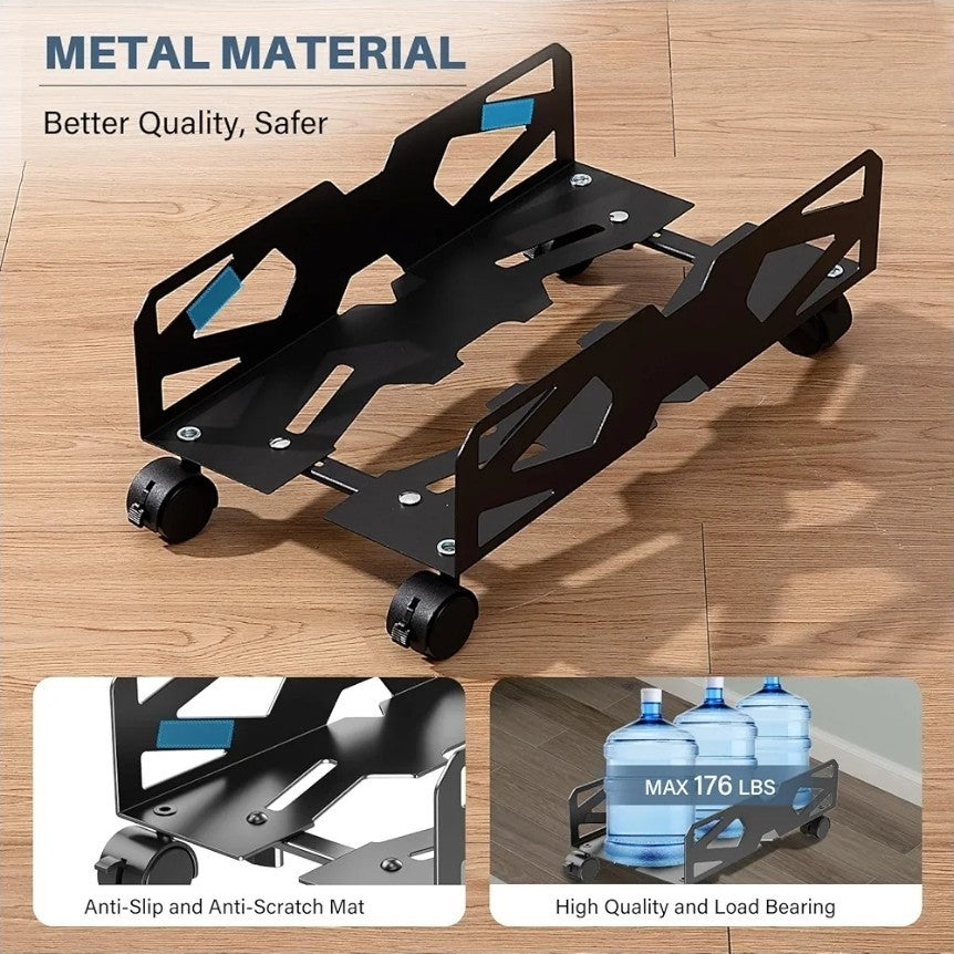 Adjustable Computer Tower Stand, PC Stand Mobile CPU Stand with 4 Rolling Caster