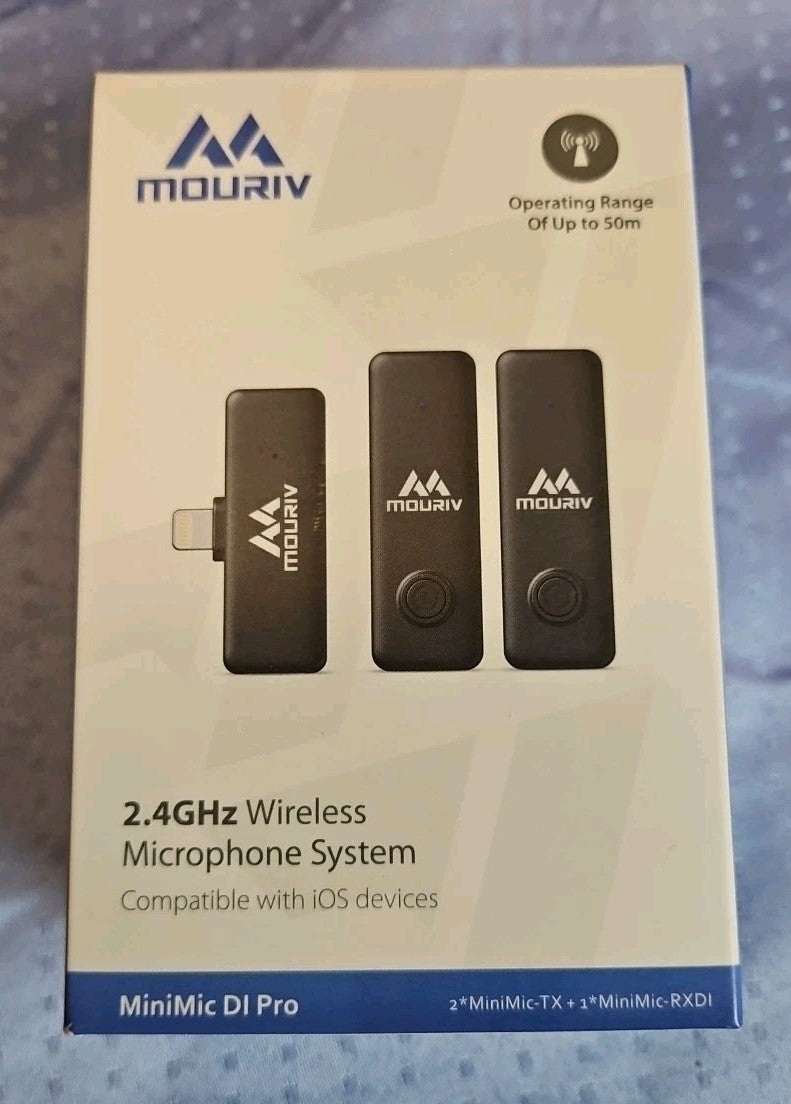MOURIV 2.4GHz Wireless Microphone MiniMic for IOS