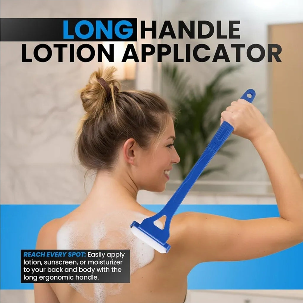 Long Handle Lotion Applicator Flexible Cream Spreader for Back & Body Applicatio
