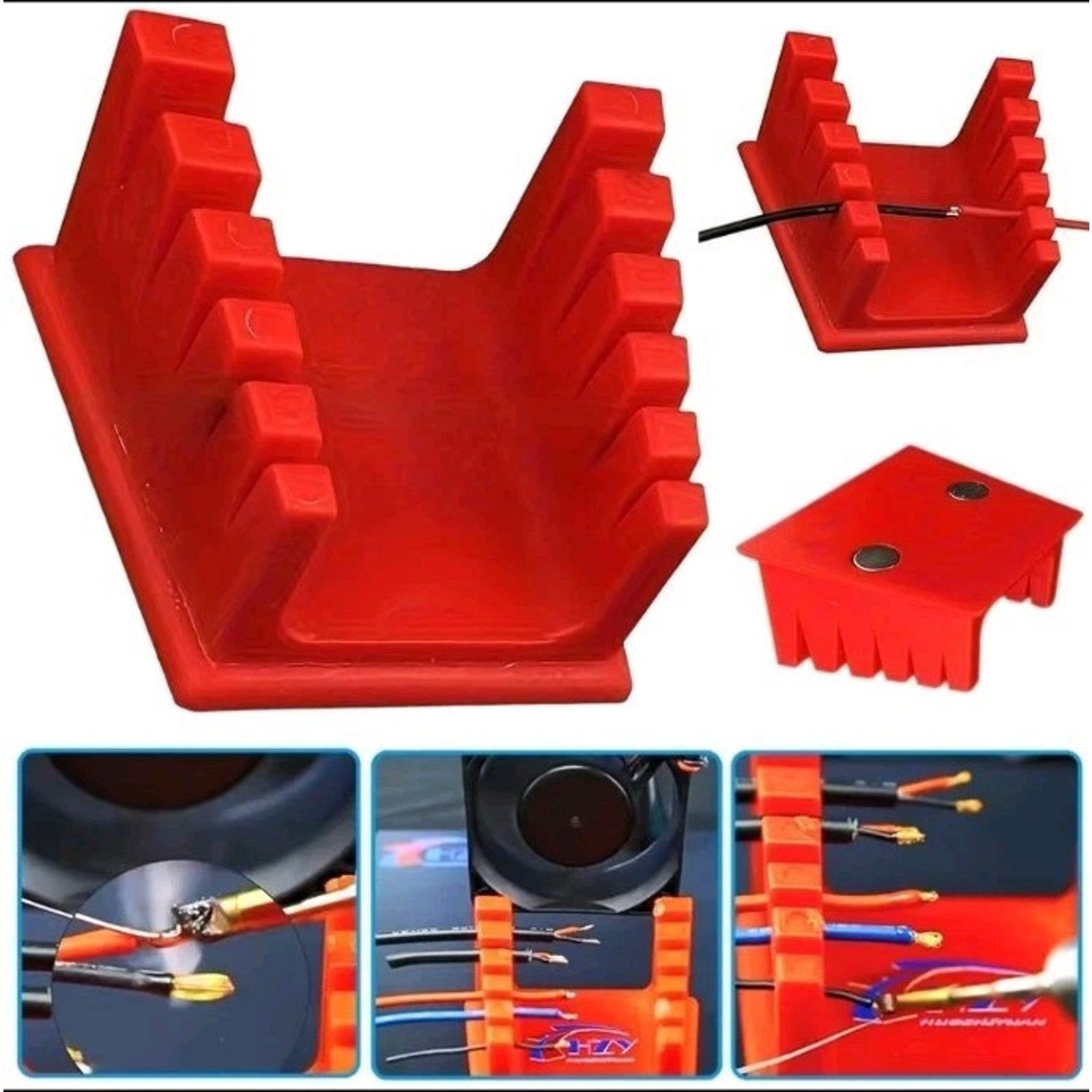 Welding Wire Fixture with Two Large Suction Magnets Bracket 3d Printer Part