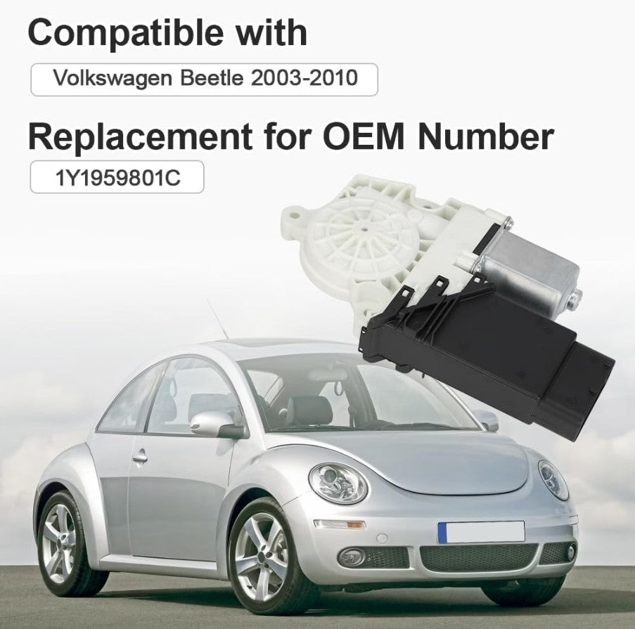 Left Driver Side Power Window Motor fit 2003-2010 VW Beetle Convertible