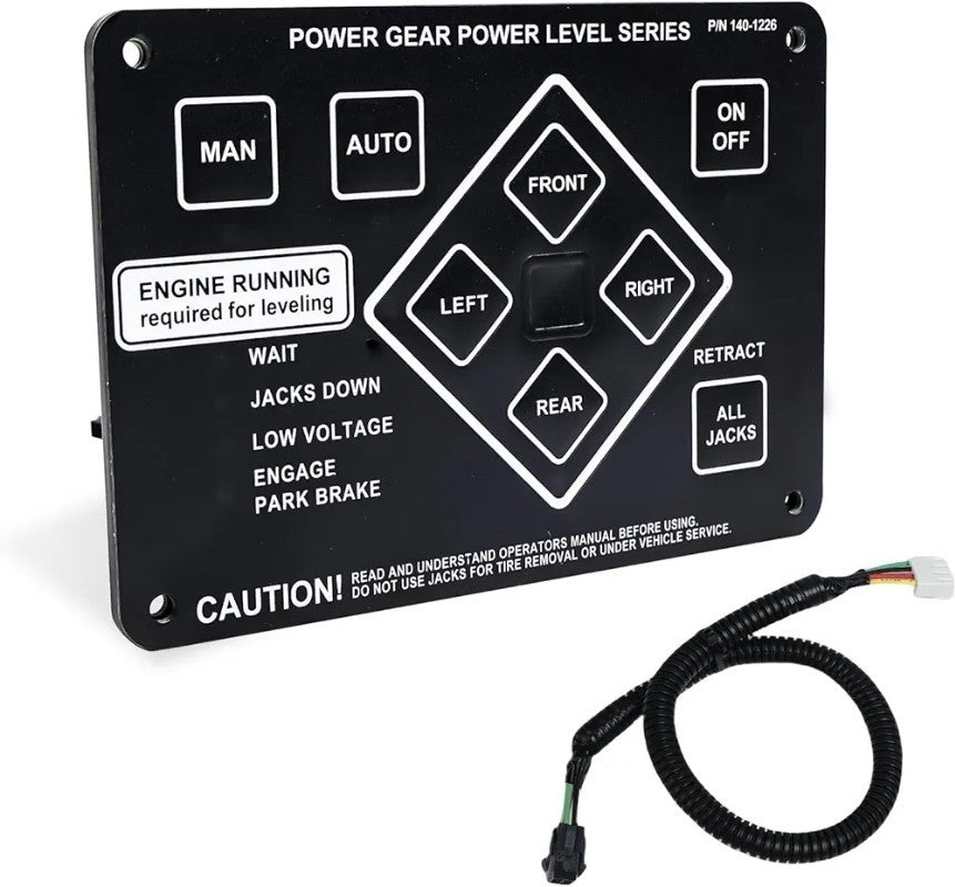 368991 RV Leveling Touch Control Panel with Harness Adapter Fit for Lippert Kwi