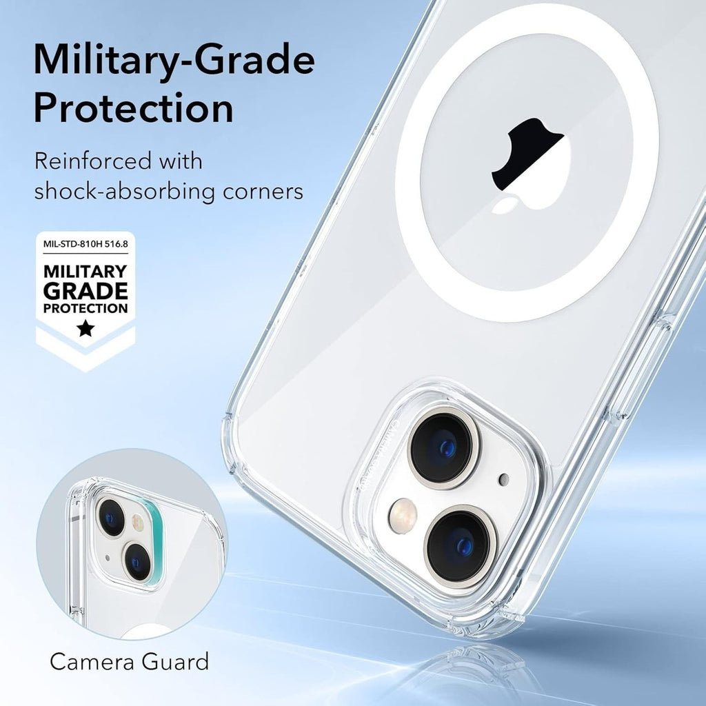 for iPhone 15 Pro Pure Crystal Case With Halo Lock clear durable phone case