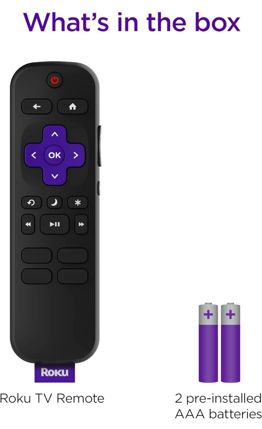 Roku Remote TV Replacement Remote Compatible with Roku TV Models ONLY NEW
