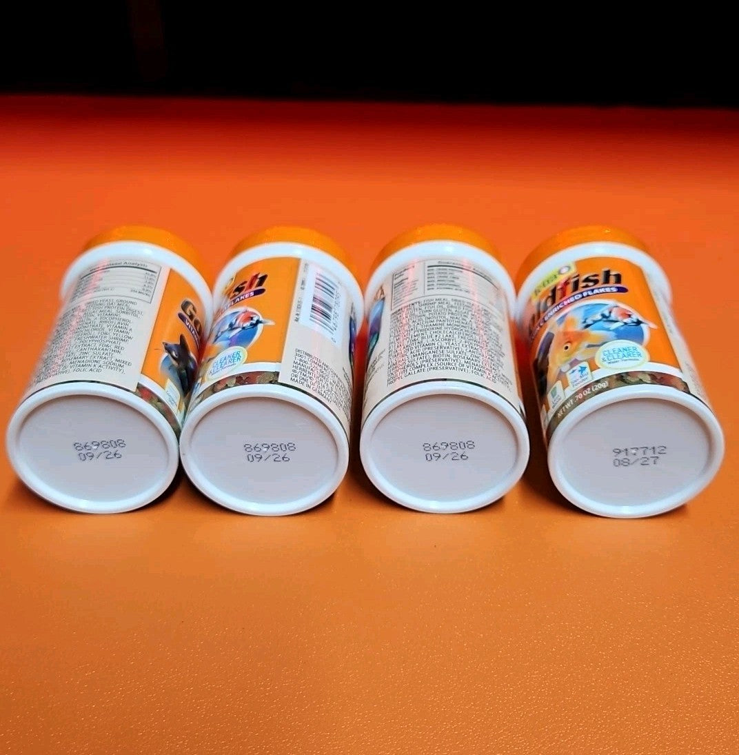 4 Tetra Goldfish Flake, Nutritionally Balanced Diet For Aquarium Fish, Vitamin C