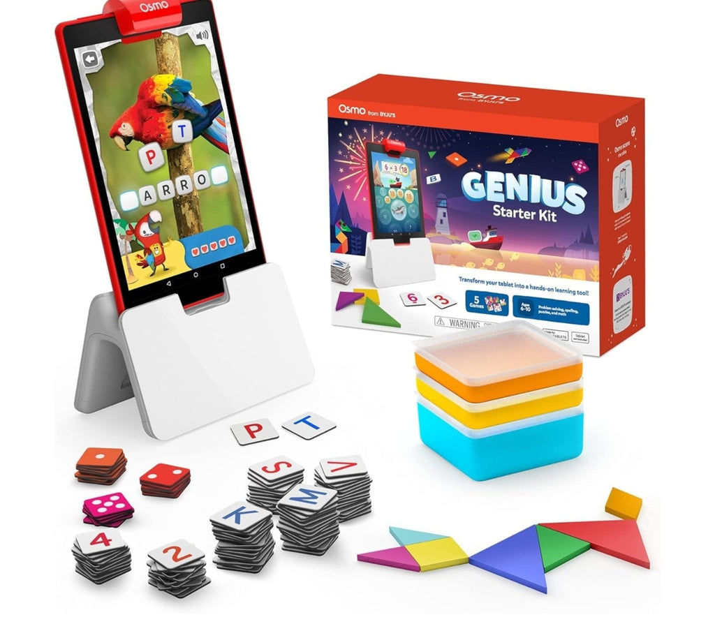 Osmo Little Genius Starter Kit Educational Games Ages 6-10+ Fire Tablet Learning