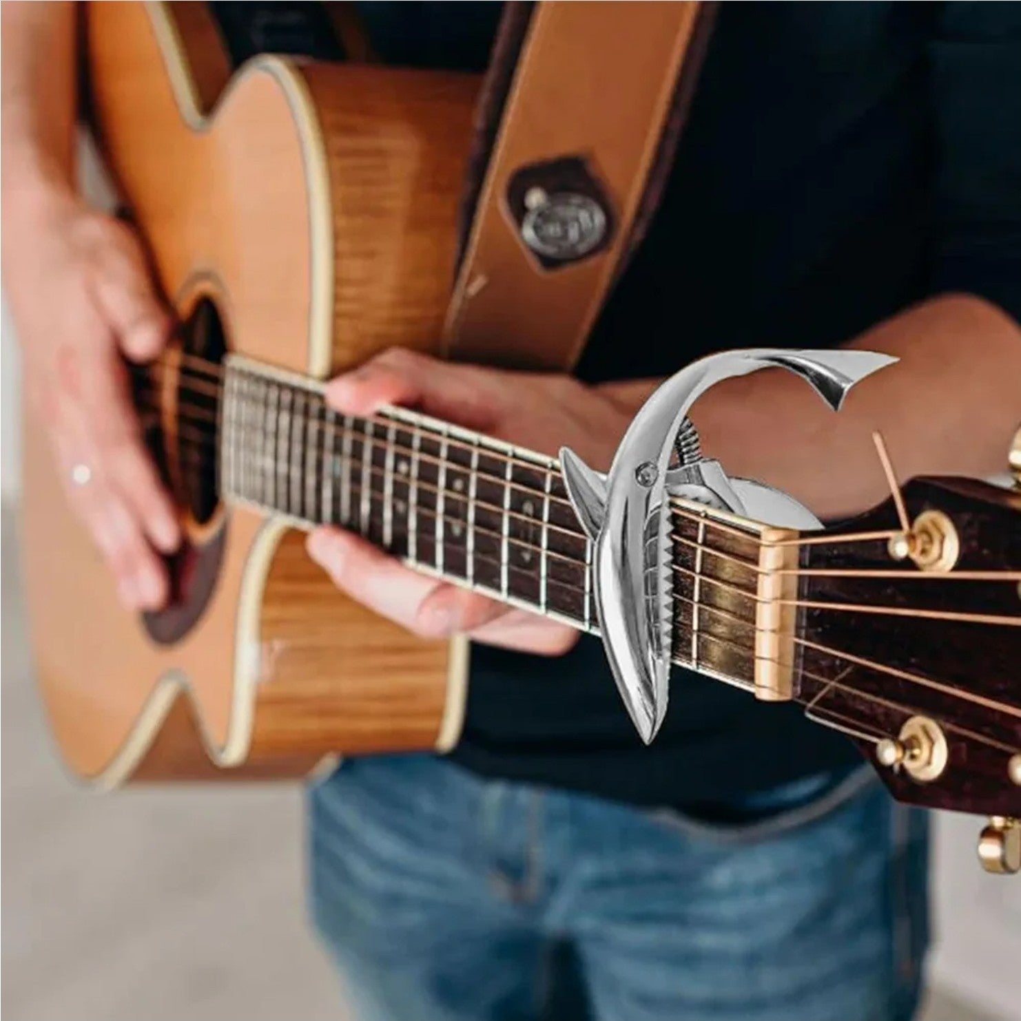 Shark Guitar Capo Pretty Cool Capo for Electric Acoustic Classical Guitar