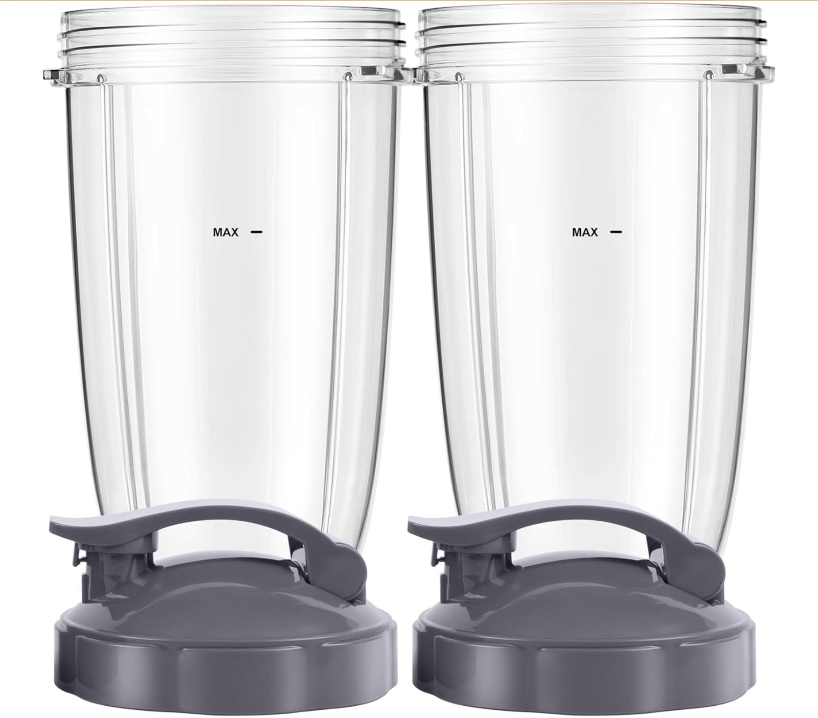 Blendin Flip Top To Go Lid & 24oz Tall Cup,Compatible with Nutribullet(2 Pack)