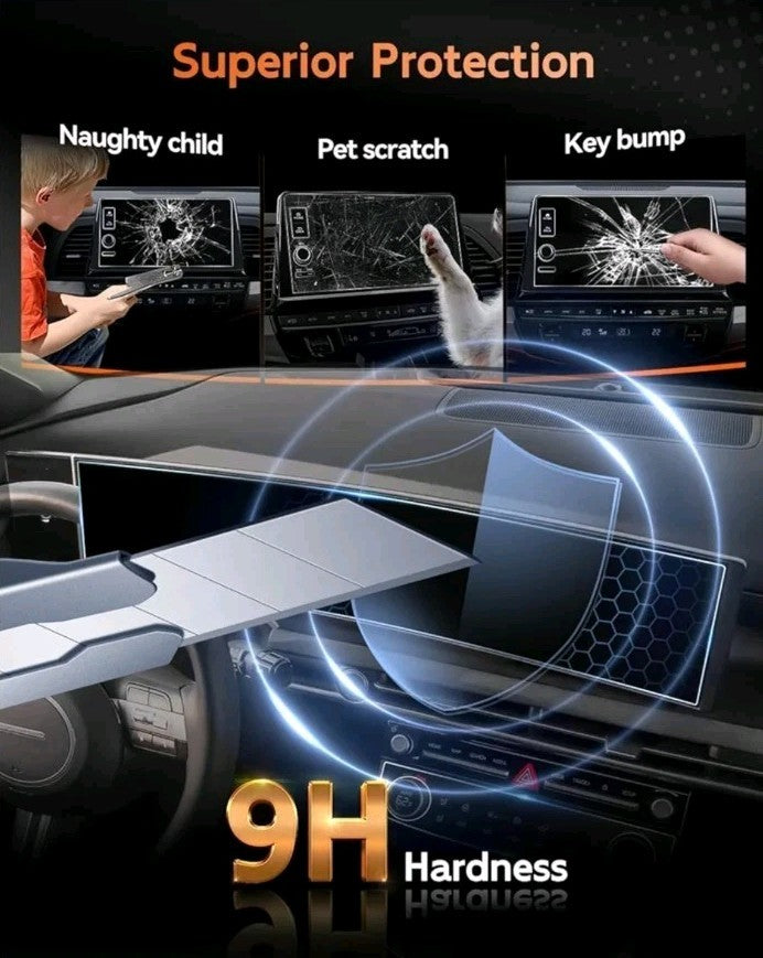 2025 2026 Hyundai Santa Cruz Screen Protector - 12.3 Inch All-in-One 9H HD Tempe